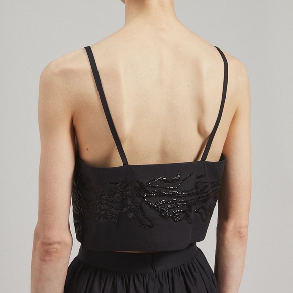 New Rachel Comey Sequin Crop Baton Top - Picture 3 of 7